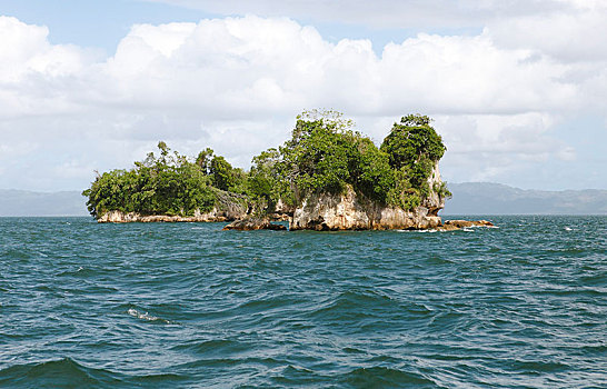 石头,岛屿,国家公园,萨玛纳,省,多米尼加共和国,中美洲