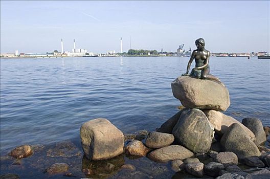 小美人鱼,地标,哥本哈根,丹麦