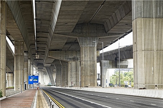 空,沥青,道路,新,高速公路,线条