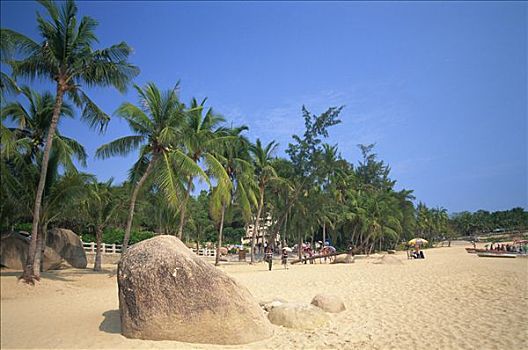 中国,海南岛,三亚,海滩风景,旅游