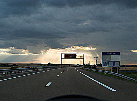 法国,勃艮第,高速公路