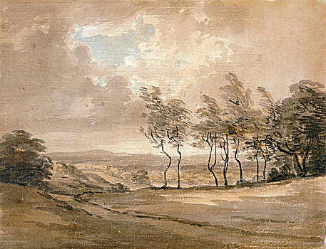 风景,汉普斯泰德石南园,18世纪,艺术家