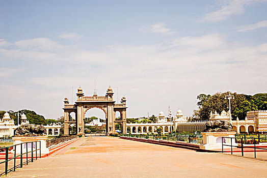 入口,宫殿,迈索尔,印度