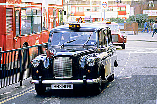 英国,伦敦,出租车,街道
