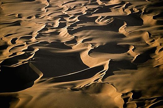 沙丘,纳米布沙漠,纳米比亚,航拍
