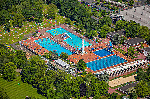 游泳池,埃森,地区,北莱茵威斯特伐利亚,德国,欧洲