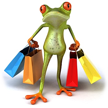 青蛙,购物