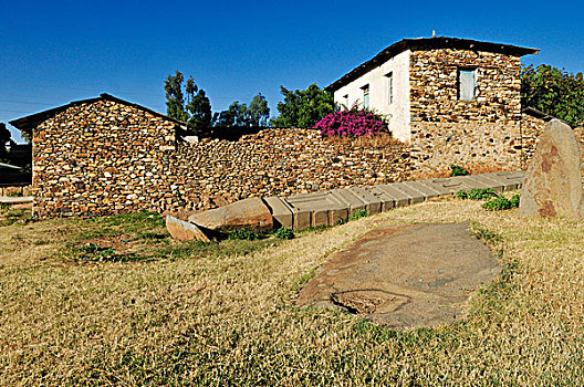 古老,石碑,阿克苏姆,世界遗产,埃塞俄比亚,非洲