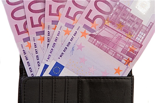 皮夹,钞票,500欧元