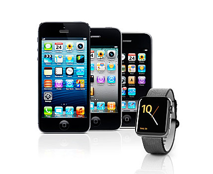 苹果手机,苹果,手表,白色背景,背景