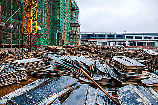 房屋建筑施工工地现场