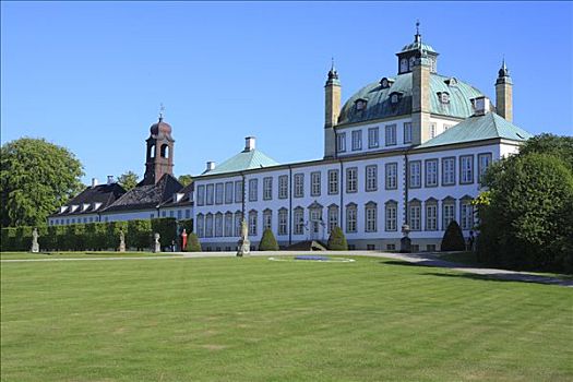 宫殿,公园,靠近,哥本哈根,丹麦