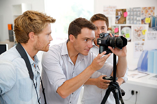 摄影师,学生,培训课