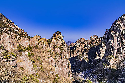 安徽省黄山市黄山风景区东海大峡谷自然景观