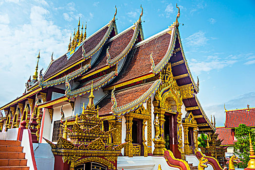 寺院,清迈,清迈省,北方,泰国,亚洲