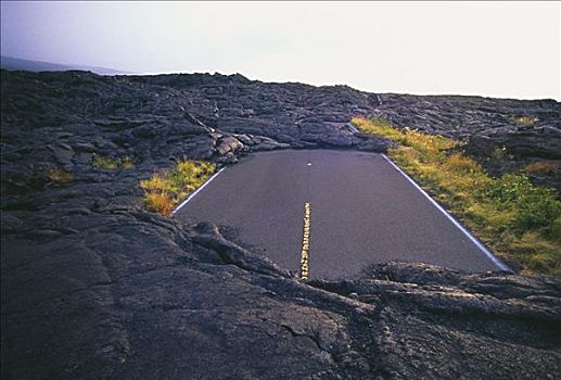 夏威夷,夏威夷大岛,夏威夷火山国家公园,道路