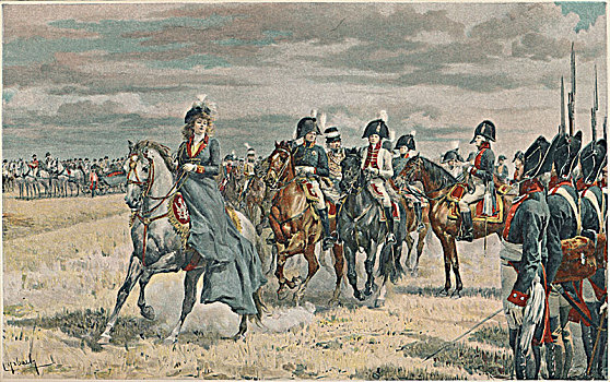 皇后,察看,普鲁士,军队,1896年,艺术家,未知