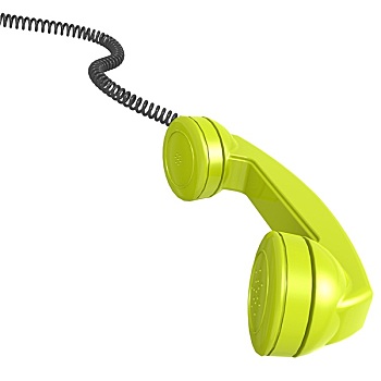 绿色,电话听筒