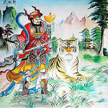 中国彩绘壁画