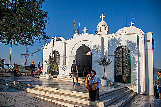 希腊雅典吕卡维多斯山教堂