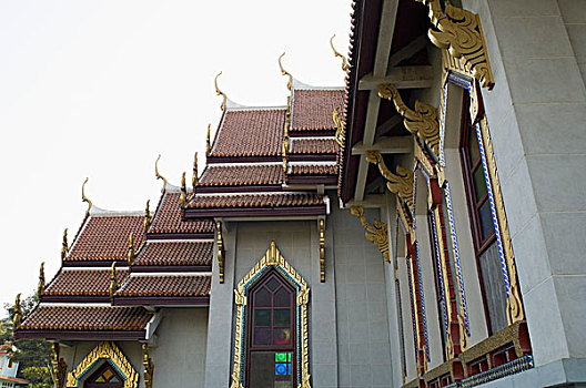 仰视,庙宇,泰国,比哈尔邦,印度