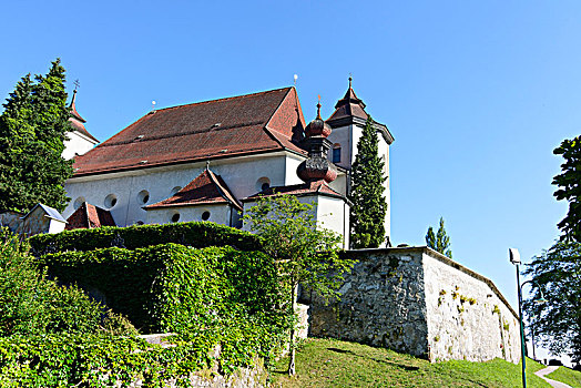 教堂,萨尔茨卡莫古特,上奥地利州,奥地利