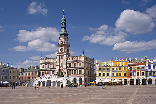 市政厅,建筑,市场,老城,波兰