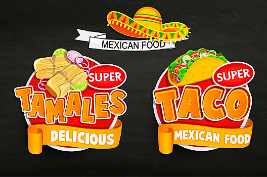 传统,墨西哥美食,标识,象征