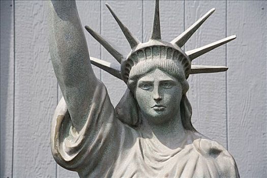自由女神像,雕塑,正面,曼哈顿,纽约,美国