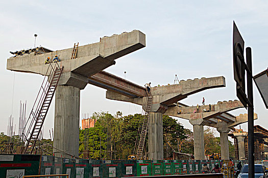 高架路,施工