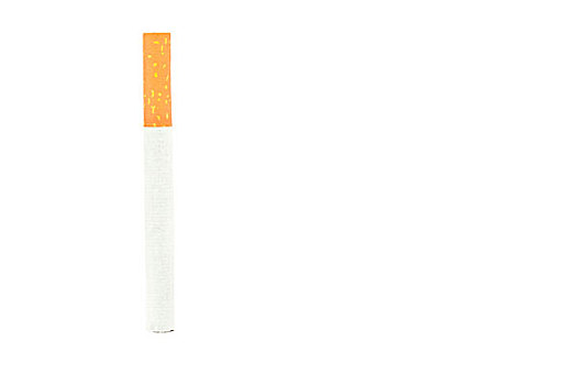 特写,香烟,白色背景