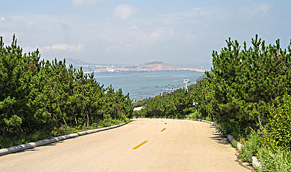 威海成山头风景区观光道路