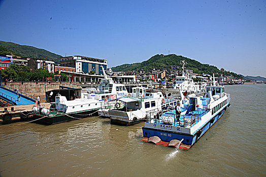 象山,石浦,码头,山海,全景,船,轮船,海面,大海