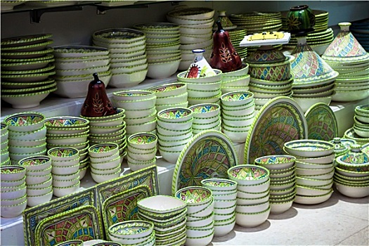 陶器,突尼斯,市场