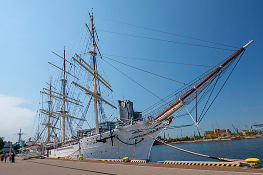 帆船,礼物,波美拉尼亚,博物馆,船,港口,格丁尼亚,城市,波兰
