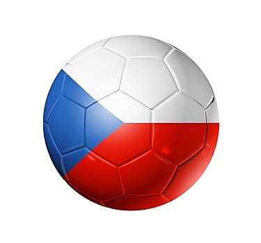 足球,球,捷克共和国,旗帜