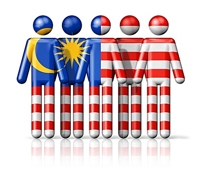 旗帜,马来西亚,线条画