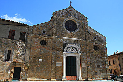 中央教堂,圣母升天教堂,沃尔泰拉,托斯卡纳,意大利,欧洲