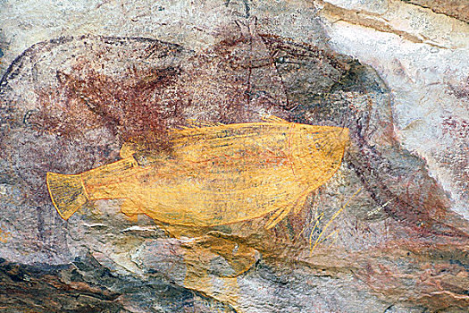 鱼,岩石艺术