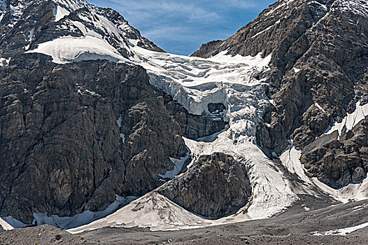 冰河,蒙特卡罗,右边,左边,阿尔卑斯山,白云岩,南蒂罗尔,省,区域,特兰提诺阿尔托阿迪杰,意大利,欧洲