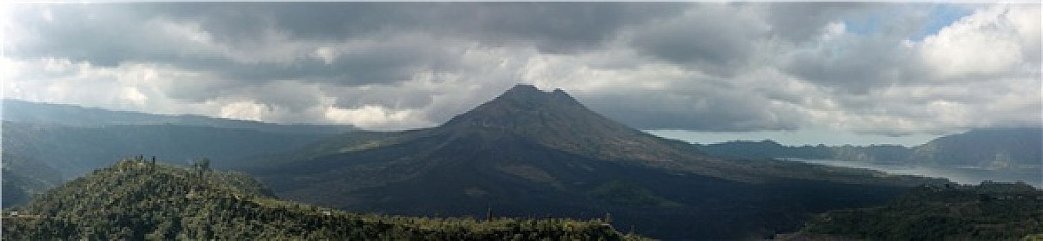 火山,巴图尔,巴厘岛,印度尼西亚