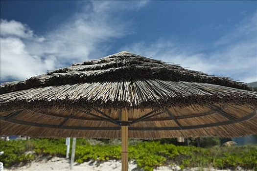 海滩伞,特克斯和凯科斯群岛