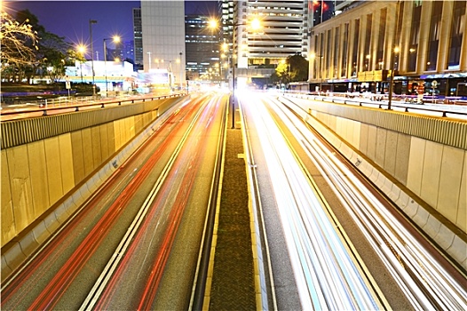 大都市,公路,夜晚