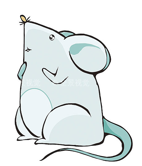 鼠生肖插画