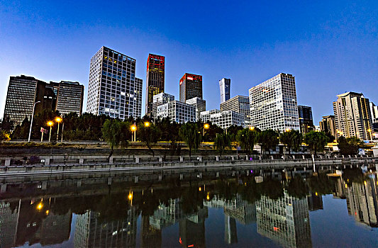 北京cbd,soho夜景