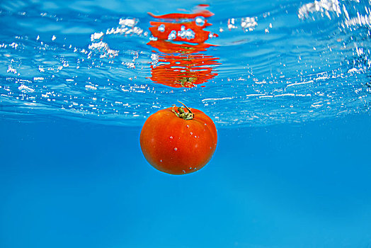 西红柿,溅,深海