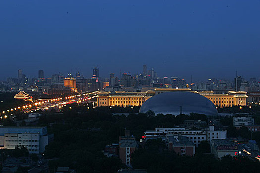 北京国家大剧院夜景