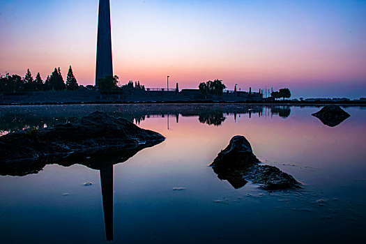 中国安徽合肥巢湖湿地公园渡江战役纪念碑