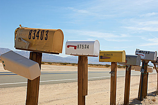 邮箱,莫哈维沙漠,加利福尼亚,美国