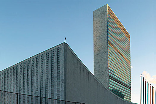 联合国,总部,联合国大厦,纽约,构图,勒-柯布西耶